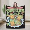 Manta de Flanela TMNT Breakthrough Manta Quente Macia para Decoração de Casa Viagem Padrão Colcha Cobertura de Sofá-Cama