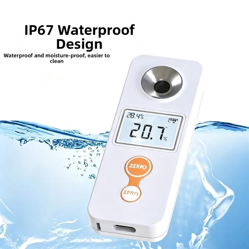 Digital Display Sugar Tester Offering Accurate Sugar Reading In Food Production Digital Sugar Refractometer