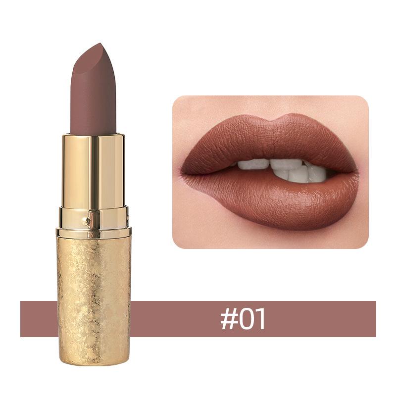 Matte Velvet Lipstick Waterproof Velvet Lip Gloss with Long Lasting Non-Stick Cup Moisturizing Lip Balm