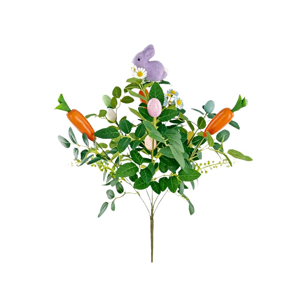Easter Happy Artificial Flower Ornaments, Simulated Plastic Bouquets And Branches