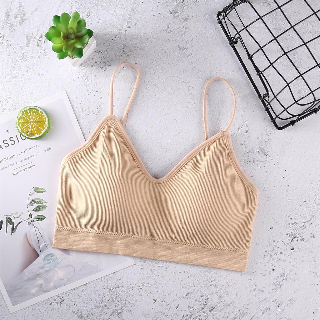 Verstellbarer Sling Wrap Bandeau Sport-BH - Bügellos, Schönes Rückendesign