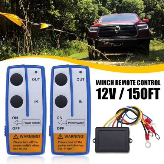 

Wireless Remote Control Kit Truck For Jeep Car Atv Winch Dump Trailer 150Ft