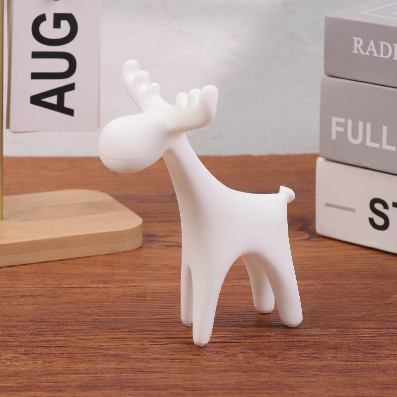 

Современная Минималистичная Статуэтка Оленя Элегантный Олень С Большими Рогами Милое Украшение Животного Для Дома Полка Для Рождественской Елки Подарок На День Рождения белый