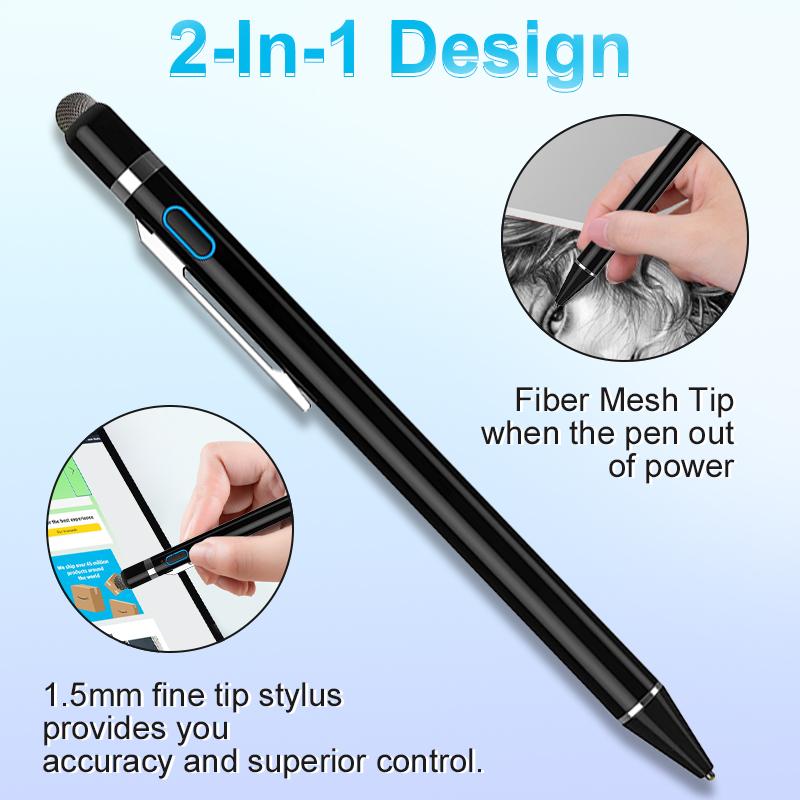 Universal Stylus Pen Stylus for Android for Apple Android Phones and Tablets Additional Magnet Stylus Pen Metal