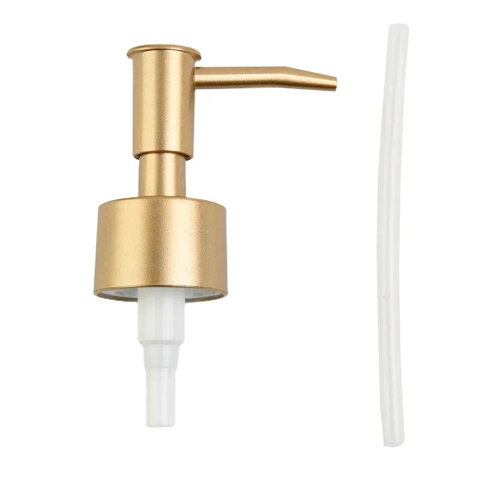 Gold Silver Soap Dispenser Lotion Bottle Soap Dispenser Press Head For Shampoo Shower Gel Bathroom Accessories