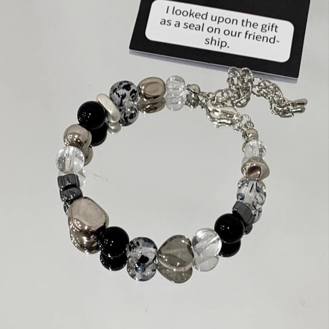 

Новый Модный Браслет Двойной Крест с Жемчугом для Женщин Девушек Винтажный Серебряный Цвет Кристалл Узел Бамбука Браслет из Бусин Ювелирное Изделие Подарок