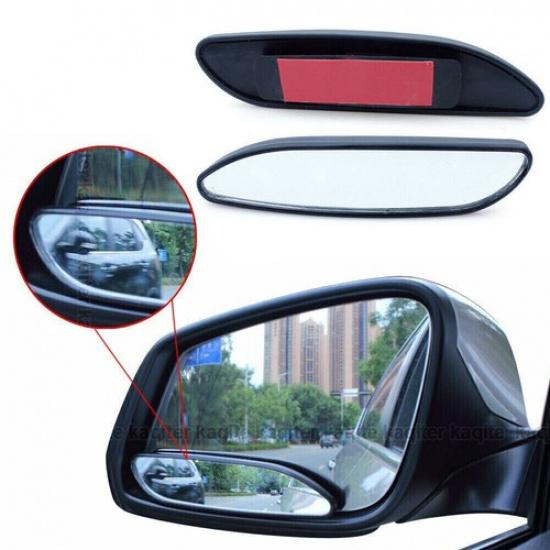 2pcs Car Blind Spot Mirror Round Parking Auxiliary Side Mirror Wide Long Convex