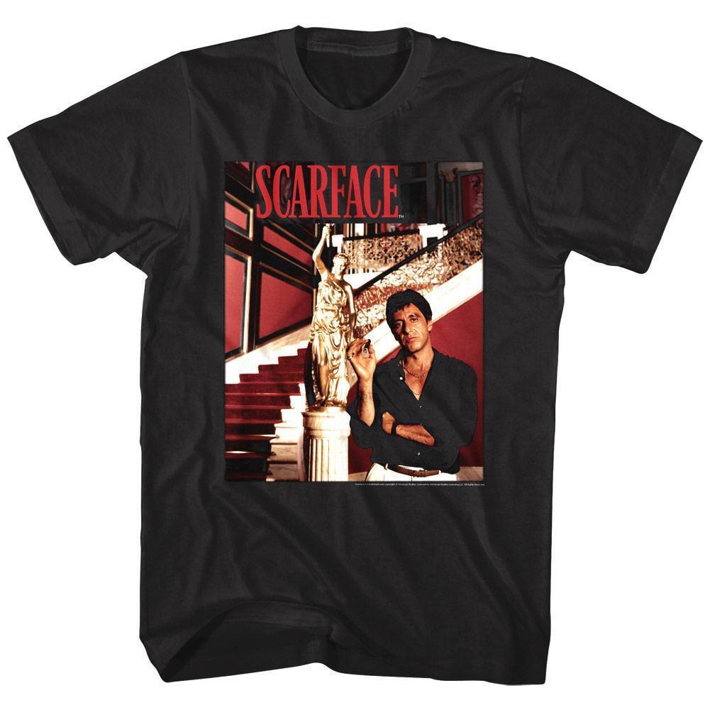 Scarface Gold Statue Men T Shirt S