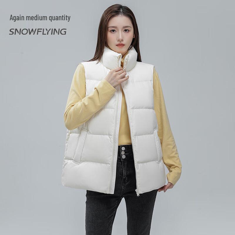 SNOWFLYING Women's 2024 Winter Stand-up Collar Down Vest X42133102FX