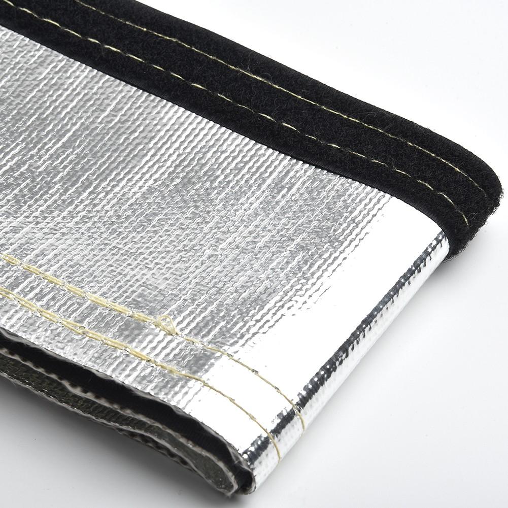 Insulated Hose Cover Wrap Wire Replacement Removal Black+Silver Protection