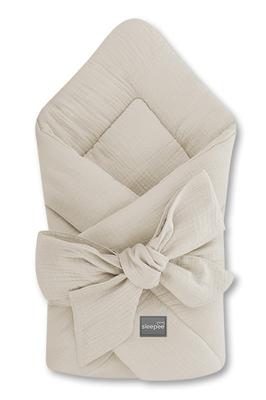 Muslin Inslagssjal Sand