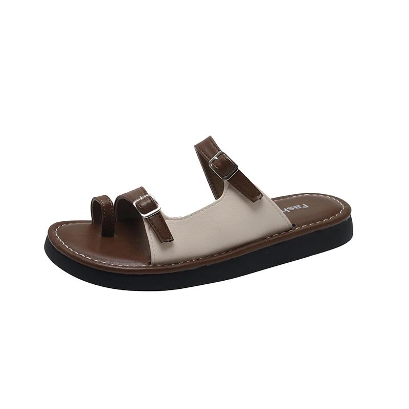 Мода 2024 Лето Женская Обувь Босоножки С Открытым Носком Из Натуральной Кожи Повседневные — фото 8