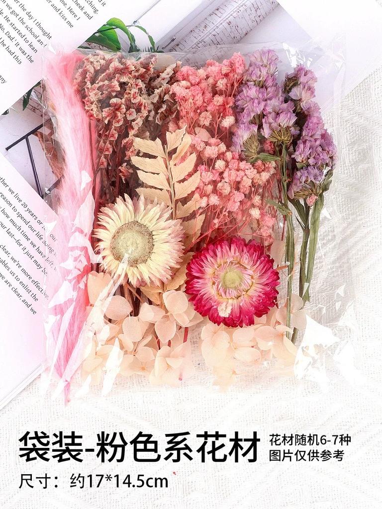 1 Bag DIY Natural Plants Dried Starry Sky Flowers Preserved Materials Kit Epoxy Resin Candles Soap Floral Materials Set Flowers