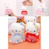 Plush Cat Keychain With Yarn Skirt Decoration For Gift And Decoration