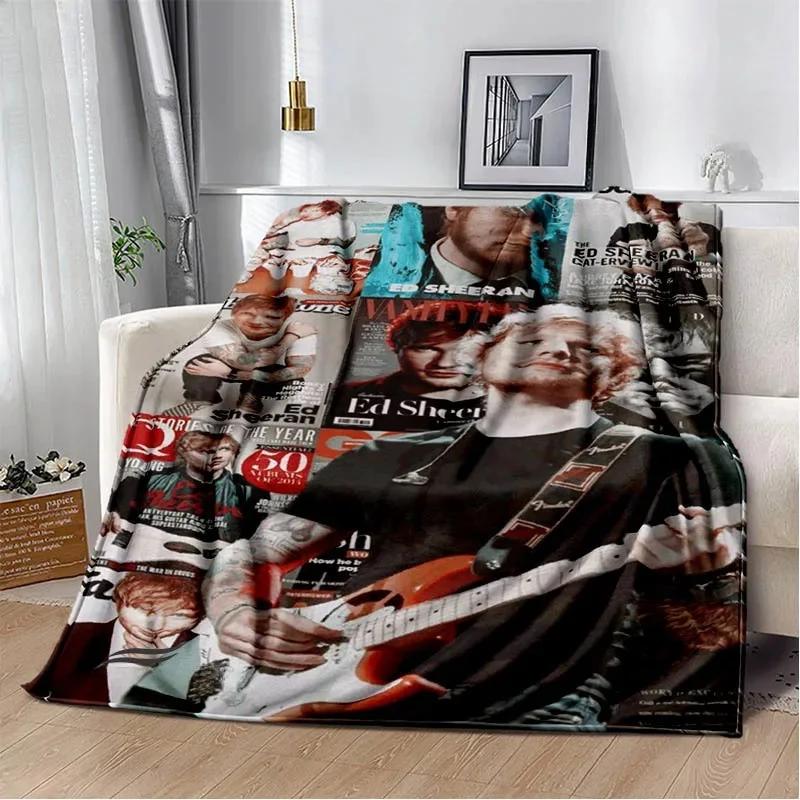 Singer Ed Sheeran printed blanket Warm Flannel blankets Soft and comfortable blanket bed linings blankets for beds Birthday Gift