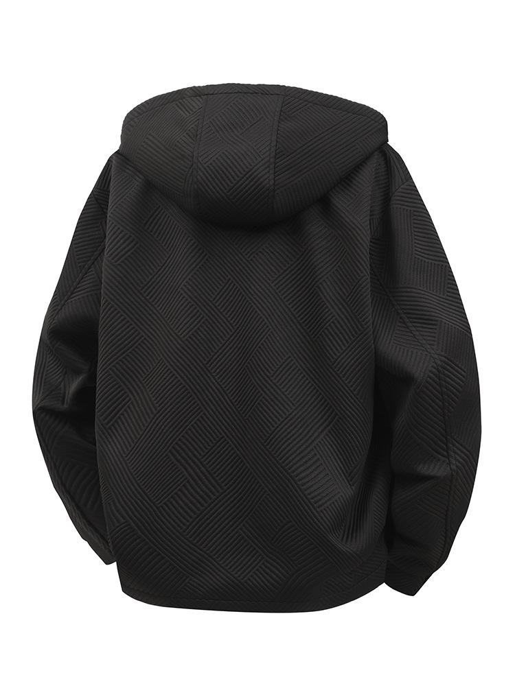 Men's Plus Size American Style Hooded Jacket - Spring/Autumn Trend