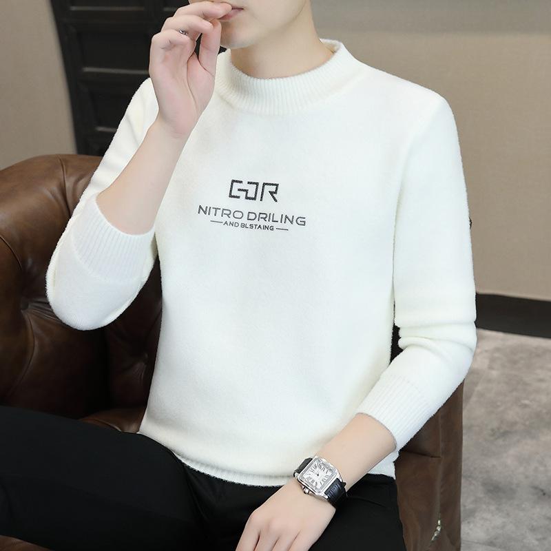 Hot Hot Autumn and Winter New Casual Crew Neck Sweater Bottom Knit Plus Size Loose Sweater