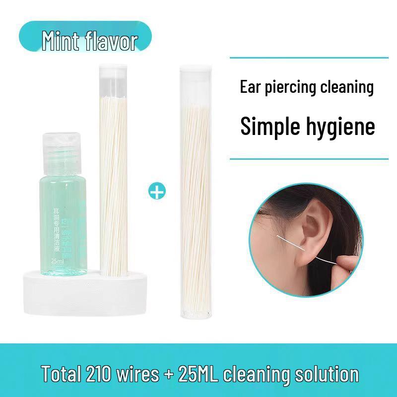 Ultrafine Ear Cleaning Thread for Women: Odor Removal & Blockage Prevention, Safe for Ear & Piercing Cleaning