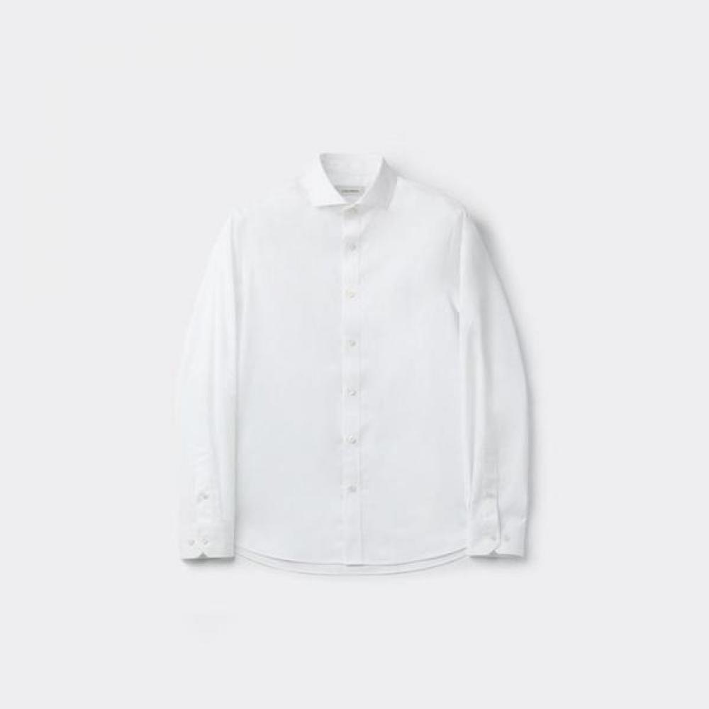 Customellow White Horizontal Collar Dress Shirt C9saw25002whx White/S