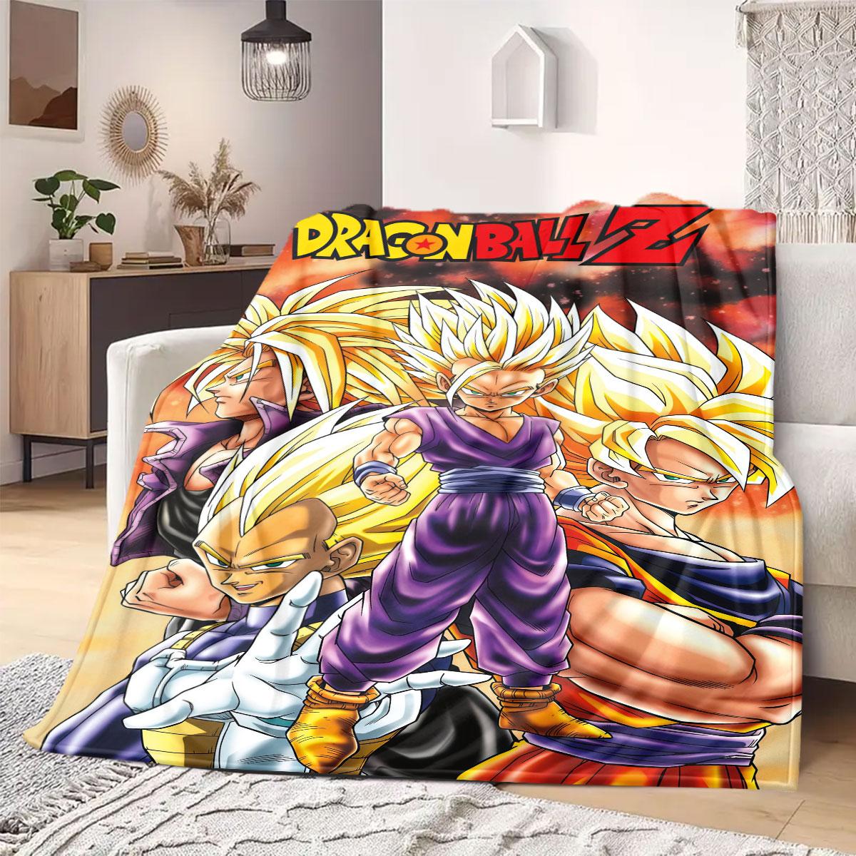 

Goku Dragon Ball Print Blanket Warm Comfortable Flannel Blanket Suitable for Bedrooms,Sofas,Beds,Chairs,Picnics,Travel 75x90cm