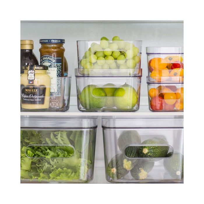 Storage Box Lid - SMARTSTORE - Compact S - Transparent - BPA-Free Plastic - Stackable