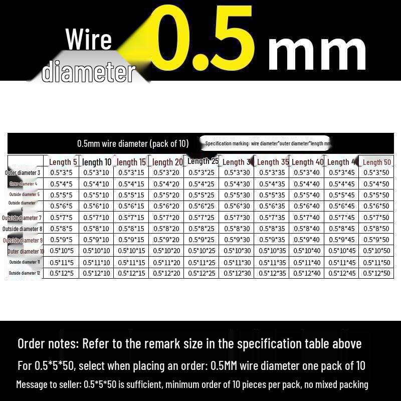 Universal Y-Type Compression Spring, 0.2-2.0mm Wire Diameter