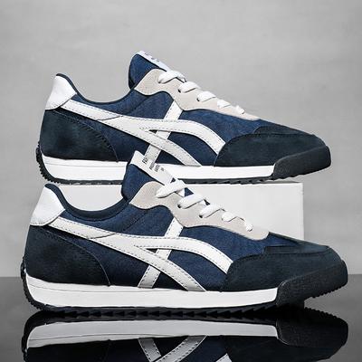 Frühling Neue Herren Canvas Schuhe Mode Gestreifte Freizeitschuhe Mode Klassische Lifestyle Schuhe Herren Bequeme Freizeit Sneaker