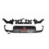 Brabus-Style Rear Diffuser & Tailpipes for 2015-2021 Mercedes C-Class W205 4-Door