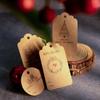 DIY Xmas Decoration Santa Claus Kraft Paper Christmas Labels Gift Wrapping Hang Tags Christmas Tag