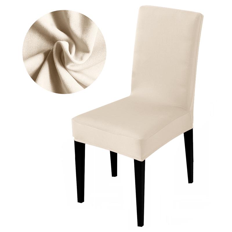 Elastic Solid Color Chair Cover Home Spandex Stretch Slipcovers Chair Seat Covers For Kitchen Dining Room Wedding Banquet Home