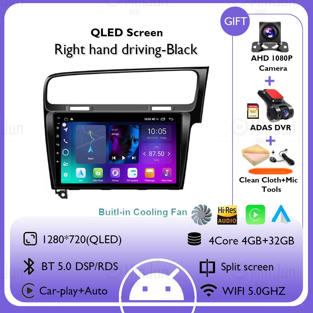 2K Screen Android 14 Car GPS Radio Multimedia For Volkswagen Golf 7 2012 - 2020 Car Radio Multimedia Video Player Navigation