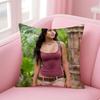 V-Vanessa Hudgens Cushion Cover Pillow Case Soft Friendly Fabric & Concealed Zipper