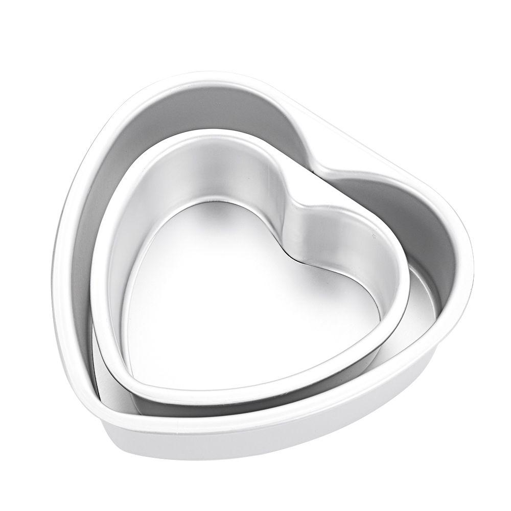 Husholdning Hjem&Kjøkken Cheesecake Bakeform Kakebrett Anodisert Aluminium Hjerteformet Kakeform