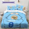 Erling Haaland Force Bedding Quilt Set Quilt Cover Pillowcase Home Decoration Birthday Gift (1 * Duvet Cover + 2 * Pillowcase, Without Core)