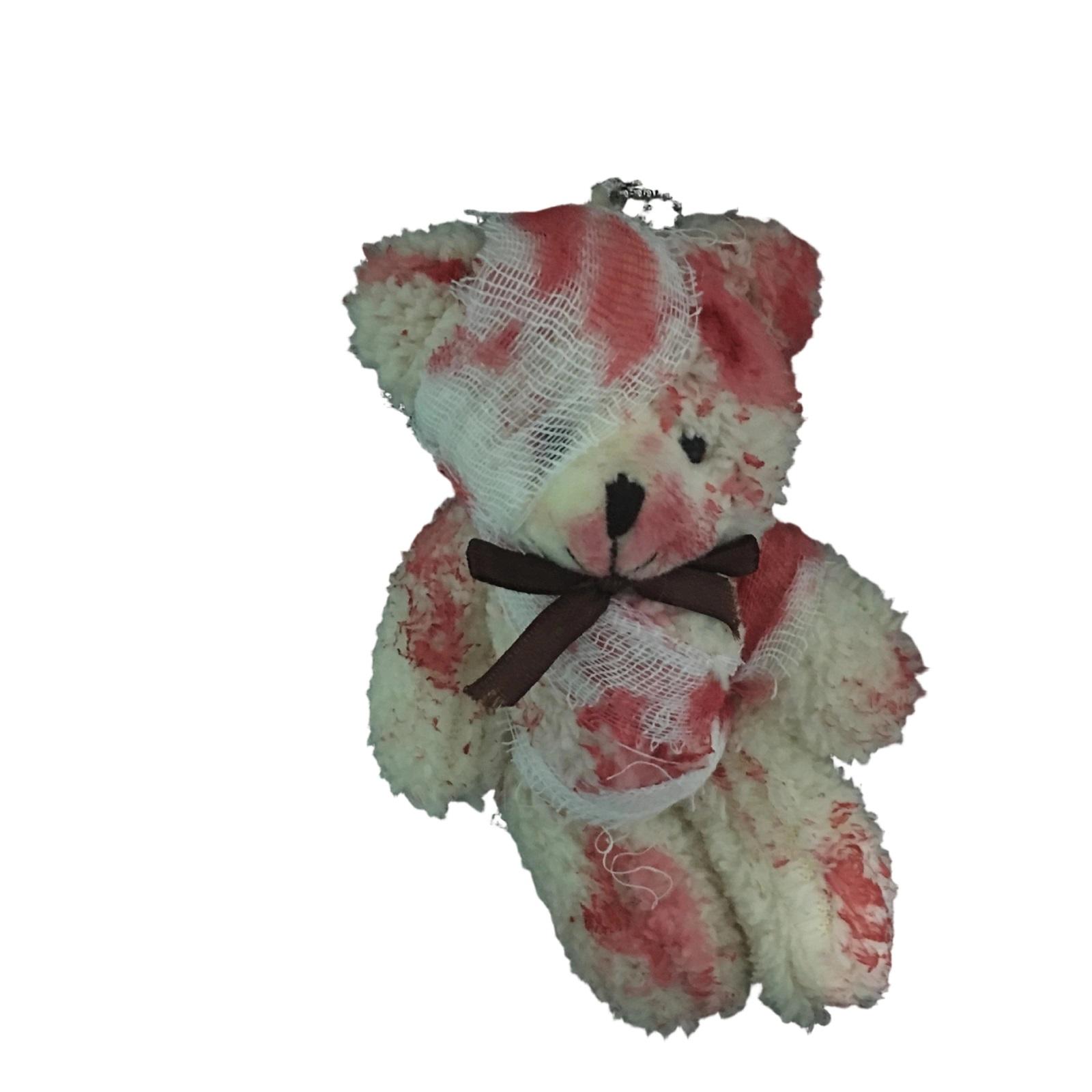

Игрушка Медведь-инвалид Кроваво раненый Кукла Игривый Милый Мягкий Милый Сумка Брелок Брелок One Size бежевый