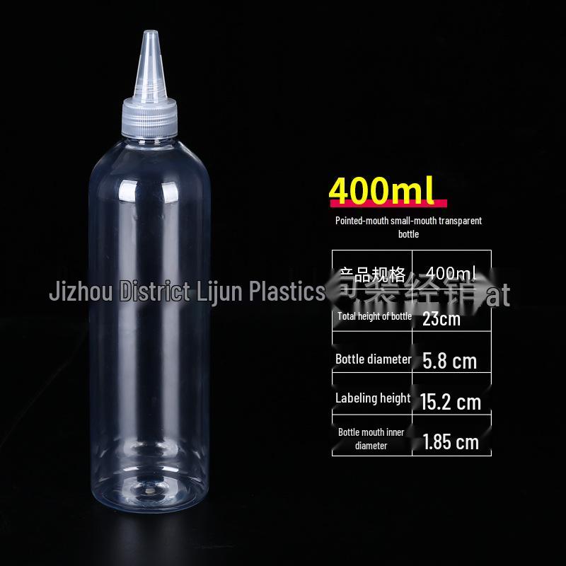 5-200ml Clear Pointed Tip Plastic Dropper Bottle