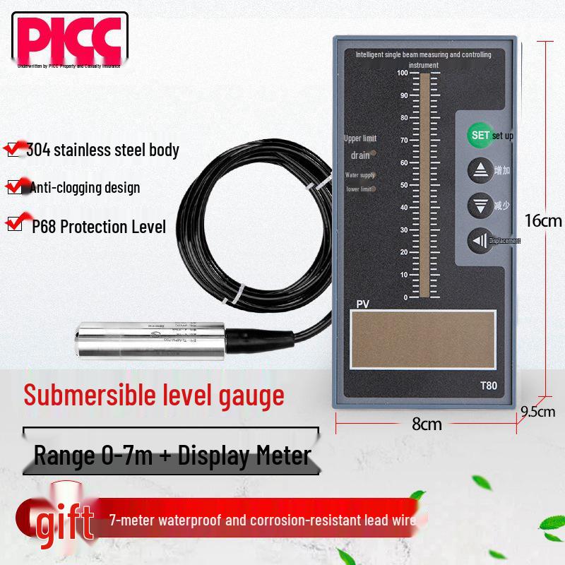 Submersible Water Level Sensor 4-20mA Voltage Transmitter