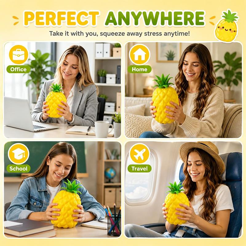 Super Pineapple Pineapple Squishy Pinch Slow Rise Slow Rebound Soft Office Home Decor  Asmr Sensory Decompression Perfect Gifts