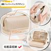 Siomlana Makeup Pouch Large Travel PU Vanity Makeup Gift 3-Piece Set, Capacity, Pouch, Leather, Stylish, Handbag, Cute, Lightweight, Pouch, Popular,