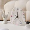 Colorful Crystal Wall Clock Irregular Geometric Clock Background Wall Hangings Pendant Diamond Clocks Living Room Decoration