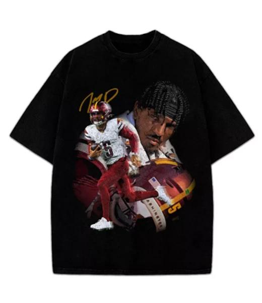 Jayden Daniels T-Shirt Washington Football Rookie Star Custom Graphic Tee L