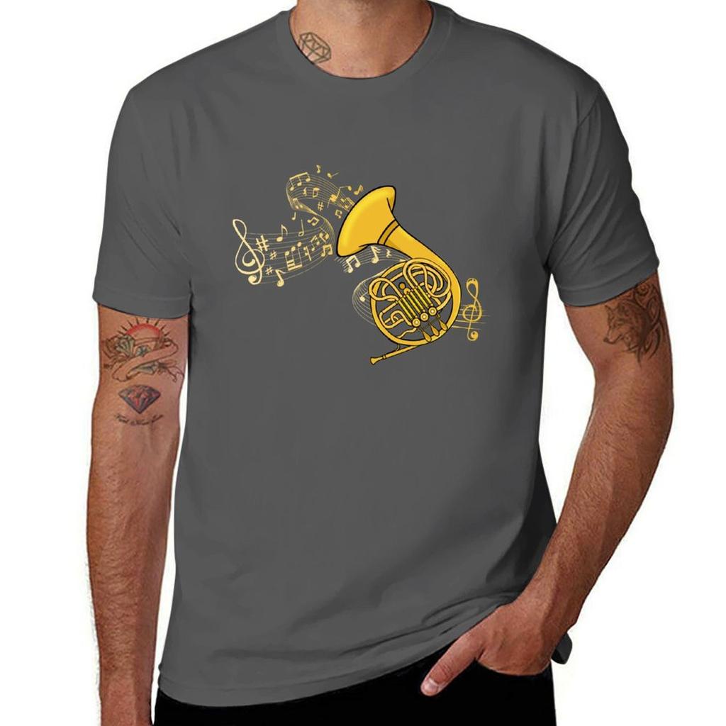 French Horn Gift Music Lover Big Band Instruunisext French Horn Tshirt Quick Dry Light Sports Tshirt