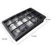 Neue 15-Fächer-Gitter-Silikon-Eiswürfelform, große Tablettform, quadratischer Eiswürfelbereiter, ungiftig und langlebig, Eiswürfel für Bar/Cocktail