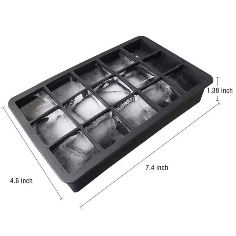 15 grid silicone ice cube molds, spherical ice cube molds, ice cream ice cube maker, reusable whisky ice cube molds