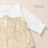 De Made In Japan Diamond Face Floral Print Coveralls for Baby [Cream Coco] Newborns, Babies, Clothes, Baby, Autumn/Winter Material, Warm, Cute,