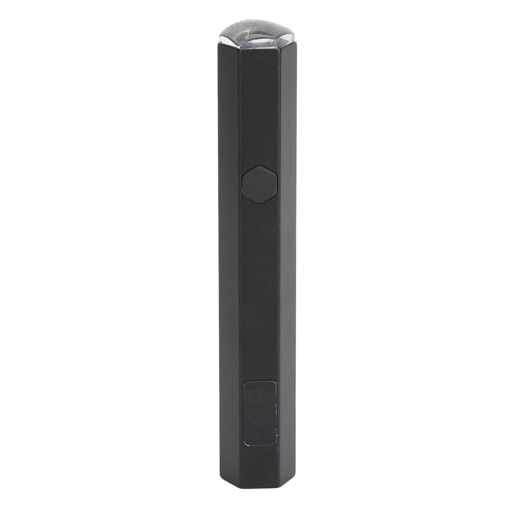Mini LED Nail Lamp 2 Gears Portable Clear Silicone Tip Adjustable Magnetic Digital Nail Light Black