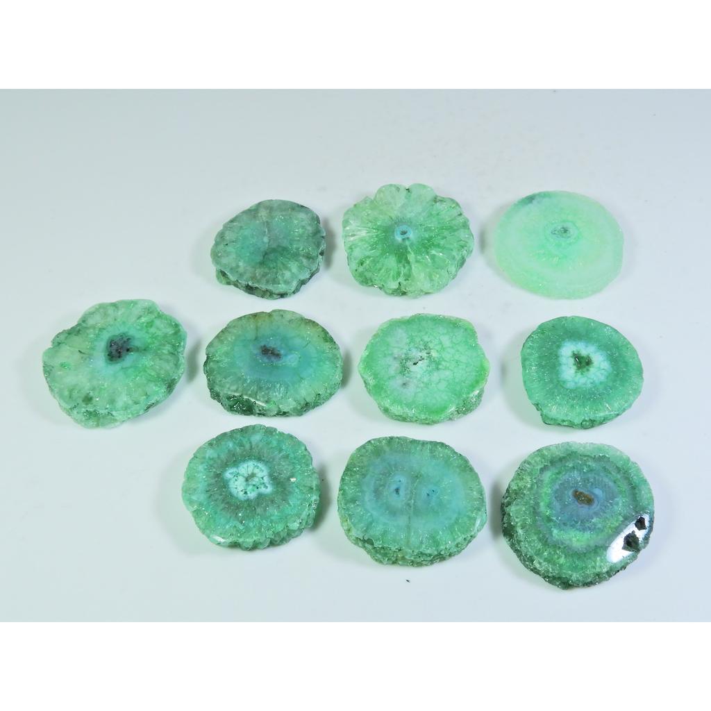 424Cts. Dyed Solar Druzy Agate Mix Shape Cabochon Loose Gemstone 10 Pcs Lot A-682