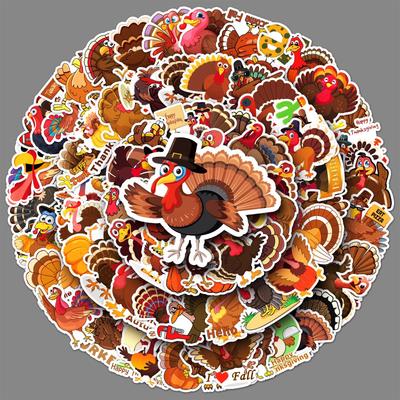 100 Turecko Doodle Osobnost Zvíře Kreslené Samolepky DIY Mobilní Kufr Samolepky