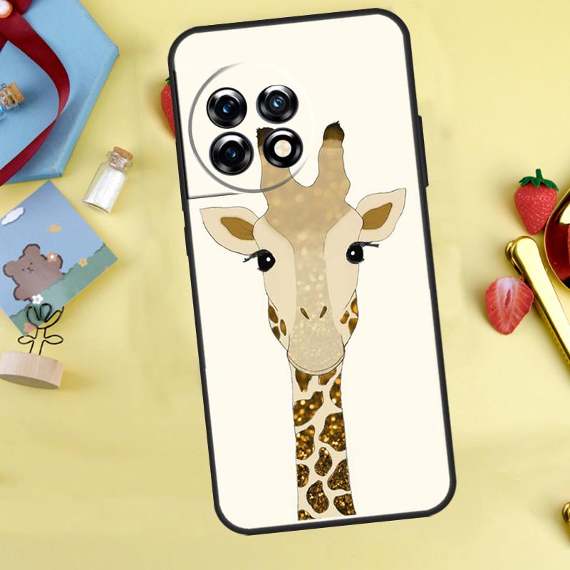 Cute Cartoon Giraffe Case For OnePlus 15 13 12 11 9 10 Pro 13T 13R 12R 10T 8T Nord 5 CE 3 4 2 Lite N20 N30 Cover