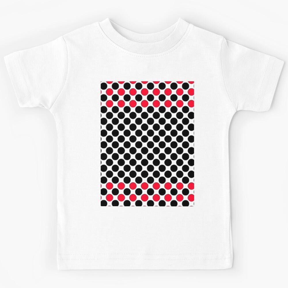 BLACK&RED POLKA DOTS Kids T-Shirt 110